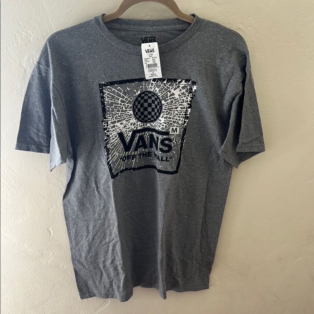 NWT Vans Gray Graphic T-Shirt for Men